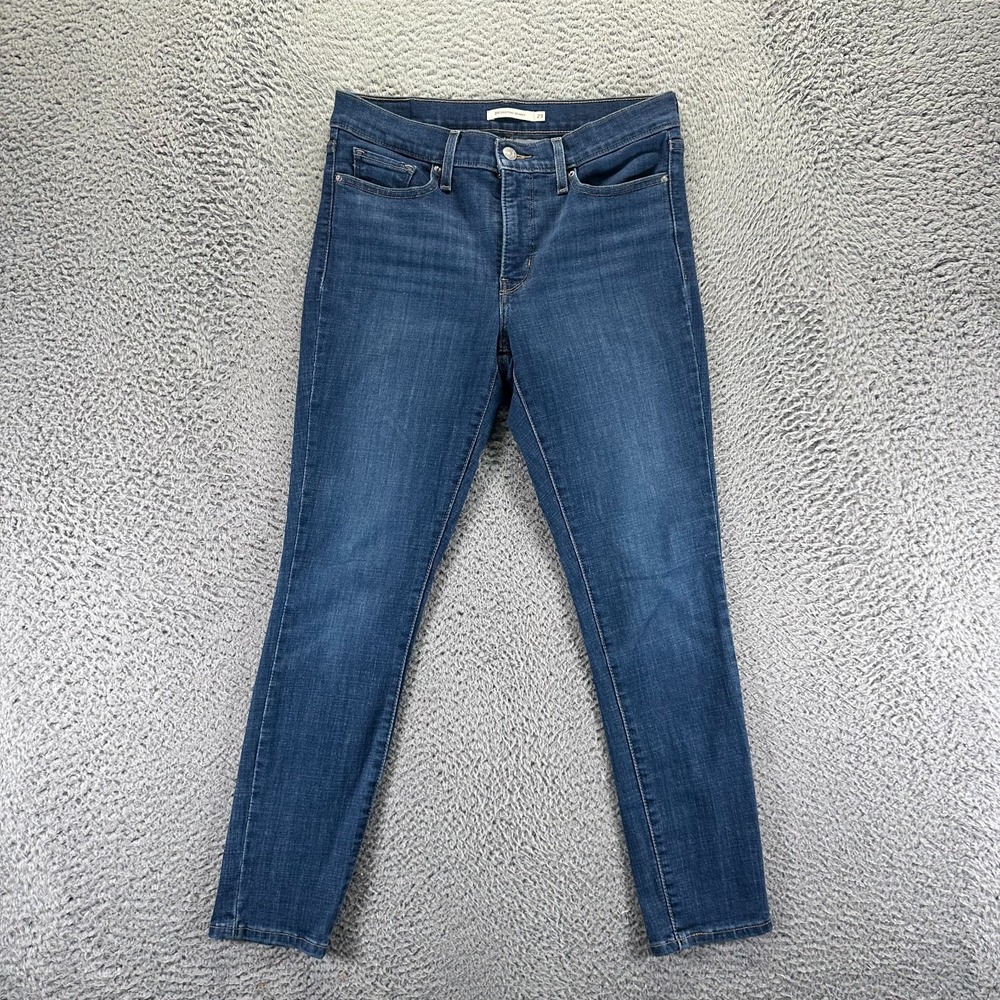 Levi's 311 Jeans Womens 29x27 Blue Cotton Denim Skinny Shaping Faded Workwear